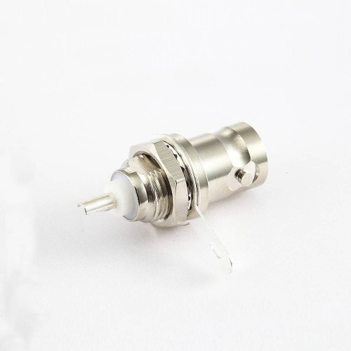 BNC Cable Solder Cup Type Ground Rear Bulkhead Female Straight Connector BNC Cable Solder Cup Type Ground Rear Bulkhead Female Straight Connector
