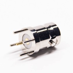 BNC Connector 180 Degree Jack Through Hole for PCB Mount