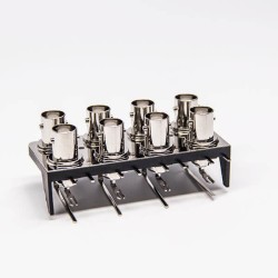 BNC Connector Angled 2x4 Jack coaxial for PCB