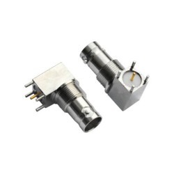 BNC connector Angled Jack for PCB Mount