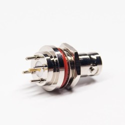 BNC Connector Bulkhead Straight Receptacle With Seal