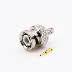 BNC Connector Crimp For RG58/RG142 Male Straight