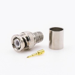 BNC Connector Crimper Male Straight Cable Mount Crimp For LMR400