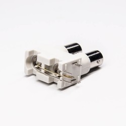 BNC Connector Double Jack Angled for PCB