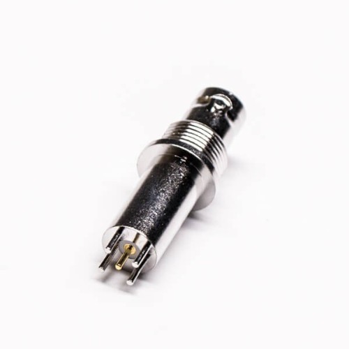 BNC Connector Extended Female Vertical Type Through Hole for PCB BNC Connector Extended Female Vertical Type Through Hole for PCB