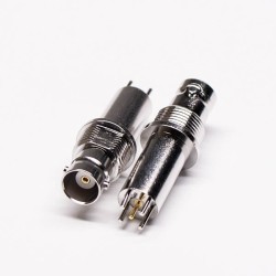 BNC Connector Extended Female Vertical Type Through Hole for PCB