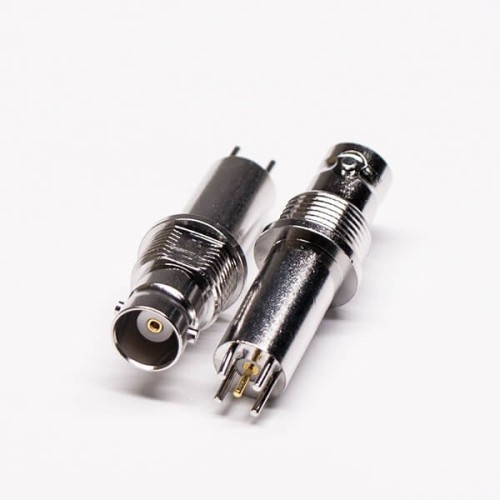 BNC Connector Extended Female Vertical Type Through Hole for PCB BNC Connector Extended Female Vertical Type Through Hole for PCB