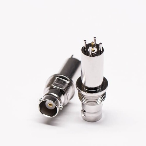 BNC Connector Extended Female Vertical Type Through Hole for PCB BNC Connector Extended Female Vertical Type Through Hole for PCB