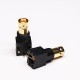 BNC Connector Female 90 Degree Gold Plated Black for PCB