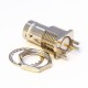 BNC Connector for HD SDI 75Ohm PCB Female 180° Fornt Bulkhead Edge Mount 1.6mm Nickel Plating