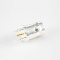 BNC Connector for PCB Mount Female Straight Through Hole