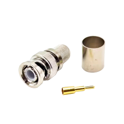 BNC Connector For RG 213 Male Straight Cable Mount Crimp For RG213/SYV50-7