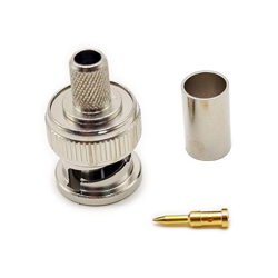 BNC Connector for RG59 Crimp Type Plug Straight