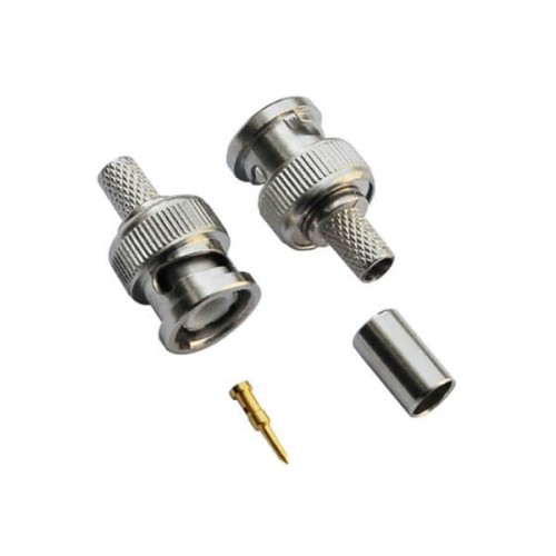 BNC Connector for RG59 Crimp Type Plug Straight BNC Connector for RG59 Crimp Type Plug Straight