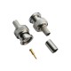 BNC Connector for RG59 Crimp Type Plug Straight BNC Connector for RG59 Crimp Type Plug Straight