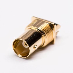 BNC Connector Gold Jack Margin Surface Mount for PCB