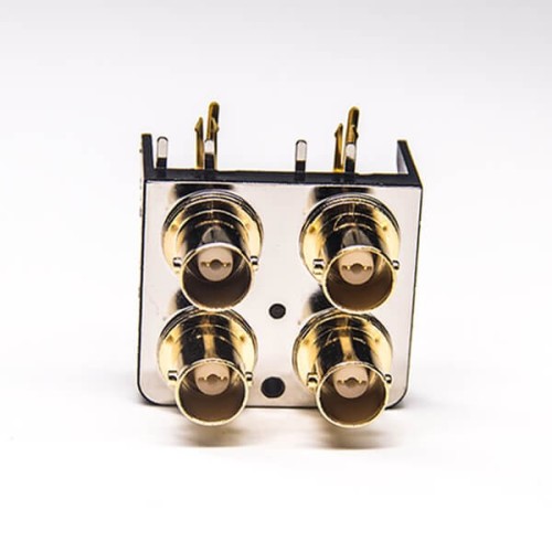 BNC Connector install Female Angled DIP Type for PCB Mount BNC Connector install Female Angled DIP Type for PCB Mount