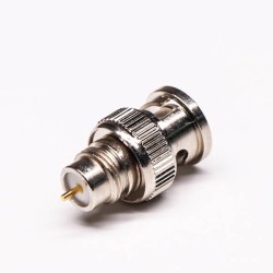 BNC Connector Male Straight Injection Molding for Cable with Knurl