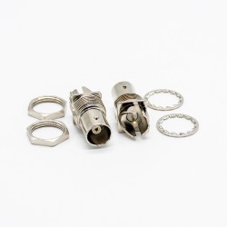 BNC Connector Panel Mount Straight Female Edge Mount for PCB 1.6mm Bulkhead