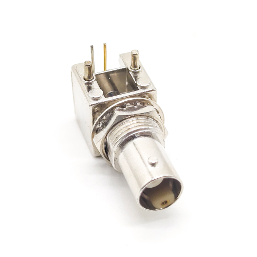BNC Connector PCB Mount Angled Female Bulkhead for PCB