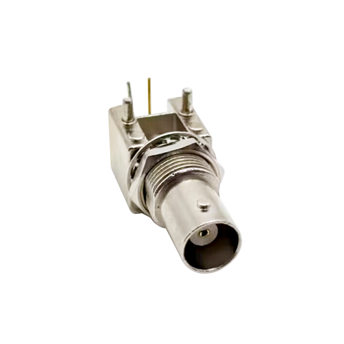 BNC Connector PCB Mount Angled Female Bulkhead for PCB