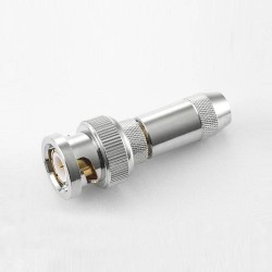 BNC Connector RG59 Male Straight 75Ω Cable Mount Solder For RG59/SYV75-4