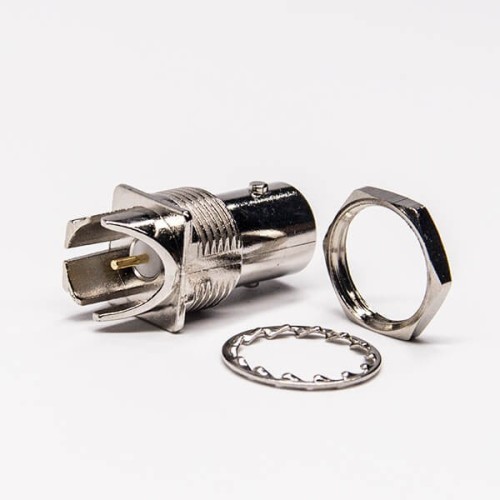 BNC Connector Straight Bulkhead Female for Edge Mount BNC Connector Straight Bulkhead Female for Edge Mount