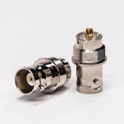 BNC Connector with Cable Solder Type Female 180 Degree Coaxial Connector