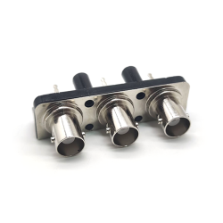 BNC Connectors Female 3x1 Straight for PCB Mount