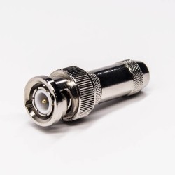 BNC Crimp Window Solder for Coaxial Cable Male Straight Connector