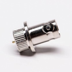 BNC Famale Connector for Panel Mount Vertical Type with Straight knurl