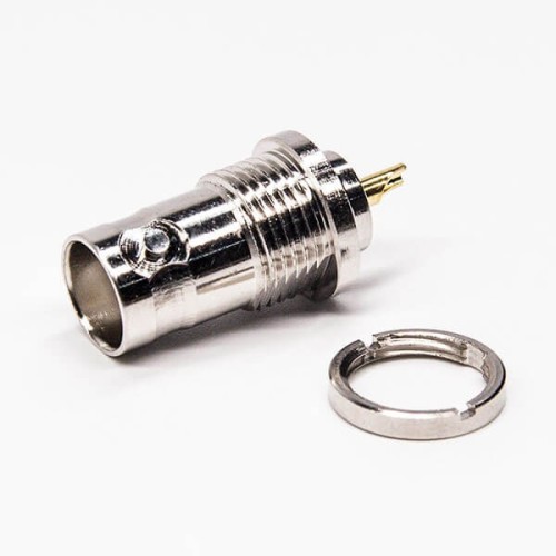 BNC Female Cable Connector Straight Bulkhead Solder Type BNC Female Cable Connector Straight Bulkhead Solder Type