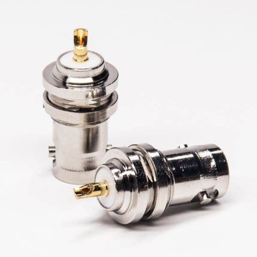 BNC Female Cable Connector Straight Bulkhead Solder Type BNC Female Cable Connector Straight Bulkhead Solder Type