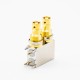 BNC Female Connector Right Angle PCB Mount Through Hole Dual-port Bayonet