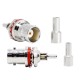 BNC Female Connector Straight 75 ohm RF Connector Waterproof Crimp Type for RG174 BNC Female Connector Straight 75 ohm RF Connector Waterproof Crimp Type for RG174