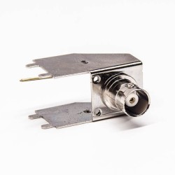 BNC Jack Connector Right Angle Through Hole for PCB Mount