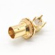 BNC Jack Connector Right Angled Bulkhead for PCB Mount