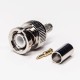 BNC Male Connector 180 Degree Plug Crimp Type for RG58 Coaxial Cable BNC Male Connector 180 Degree Plug Crimp Type for RG58 Coaxial Cable