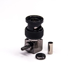 BNC Male Connector Right Angled Crimp for Cable