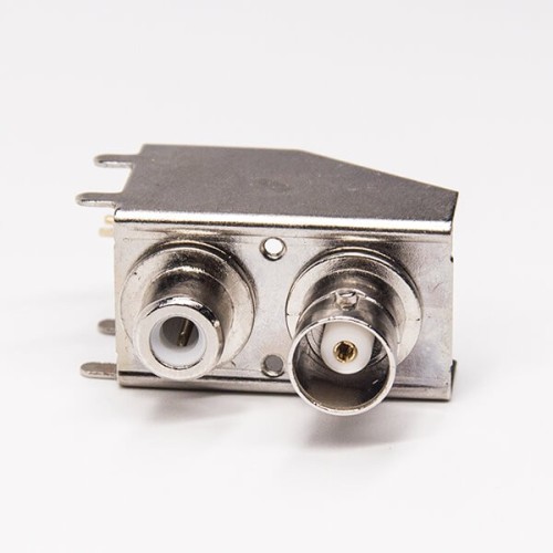 BNC RCA Connector Right Angle Female Through Hole for PCB Mount