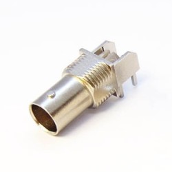 BNC Right Angle Cnnector Female for PCB Mount 5.2mm DIP Type