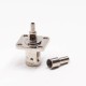 BNC Square Flange 4 Hole 180 Degree Female Crimp Type for Coaxial Cable BNC Square Flange 4 Hole 180 Degree Female Crimp Type for Coaxial Cable