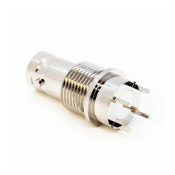 Bulkhead HD BNC for PCB Mount Connector Female 180 Degree