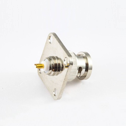 Cable BNC Ground Connector Male Straight 4 Hole Flange Panel Mount Solder Type for Cable Cable BNC Ground Connector Male Straight 4 Hole Flange Panel Mount Solder Type for Cable