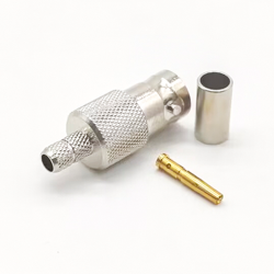 Crimp for RG58/RG142 BNC Connector Female 180 Degree
