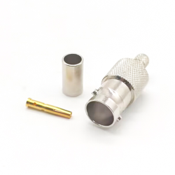 Crimp for RG58/RG142 BNC Connector Female 180 Degree