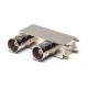 Dual BNC Connector Female Type 90 Degree Through Hole for PCB Dual BNC Connector Female Type 90 Degree Through Hole for PCB