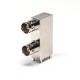 Dual BNC Connector Female Type 90 Degree Through Hole for PCB Dual BNC Connector Female Type 90 Degree Through Hole for PCB