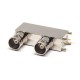 Dual BNC Connector Female Type 90 Degree Through Hole for PCB Dual BNC Connector Female Type 90 Degree Through Hole for PCB