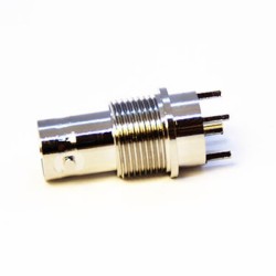 HD BNC Connector Types Female Straight Through Hole for PCB